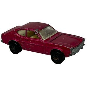 Vintage Matchbox 54 Ford Capri Diecast Toy Car Purple Superfast Lesney England